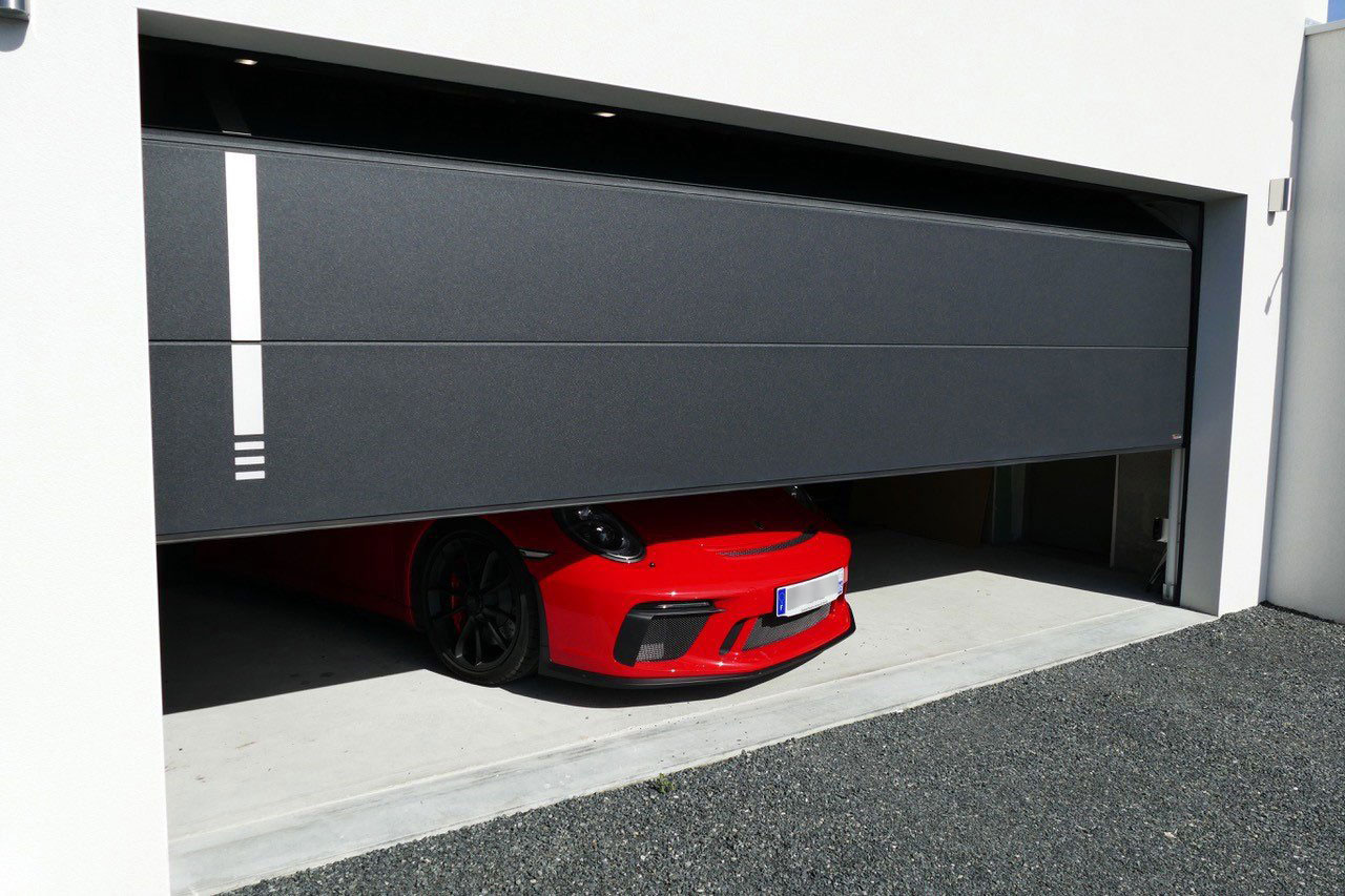 Porte de garage Plafond60 Finition Xooz d'Aludoor